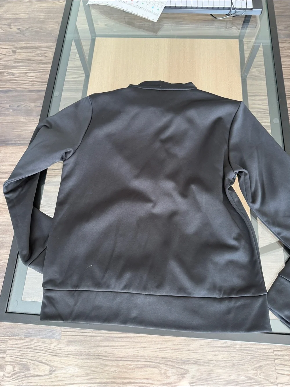 adidas Black Kids Hoodie with Sparkle Logo